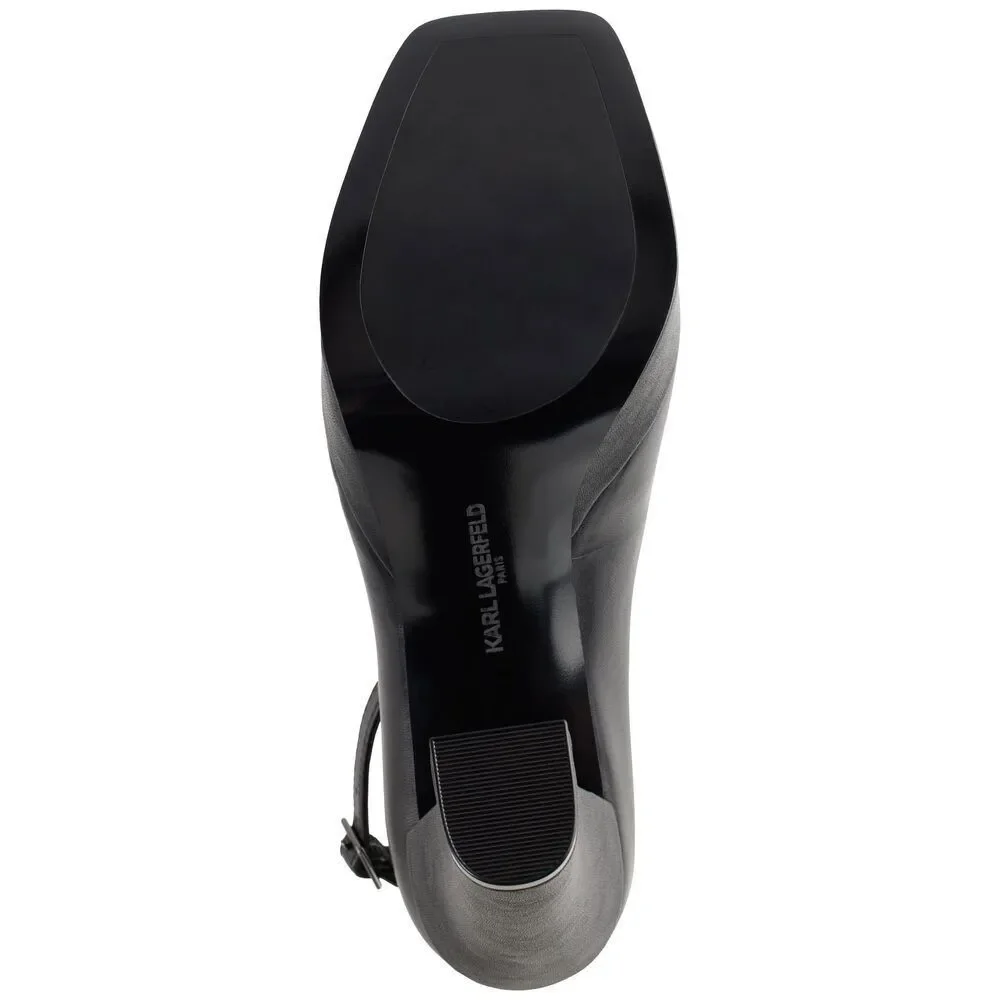 Karl Lagerfeld Paris Women's Varun-Pump 8.5 Black - Picture 3 of 5